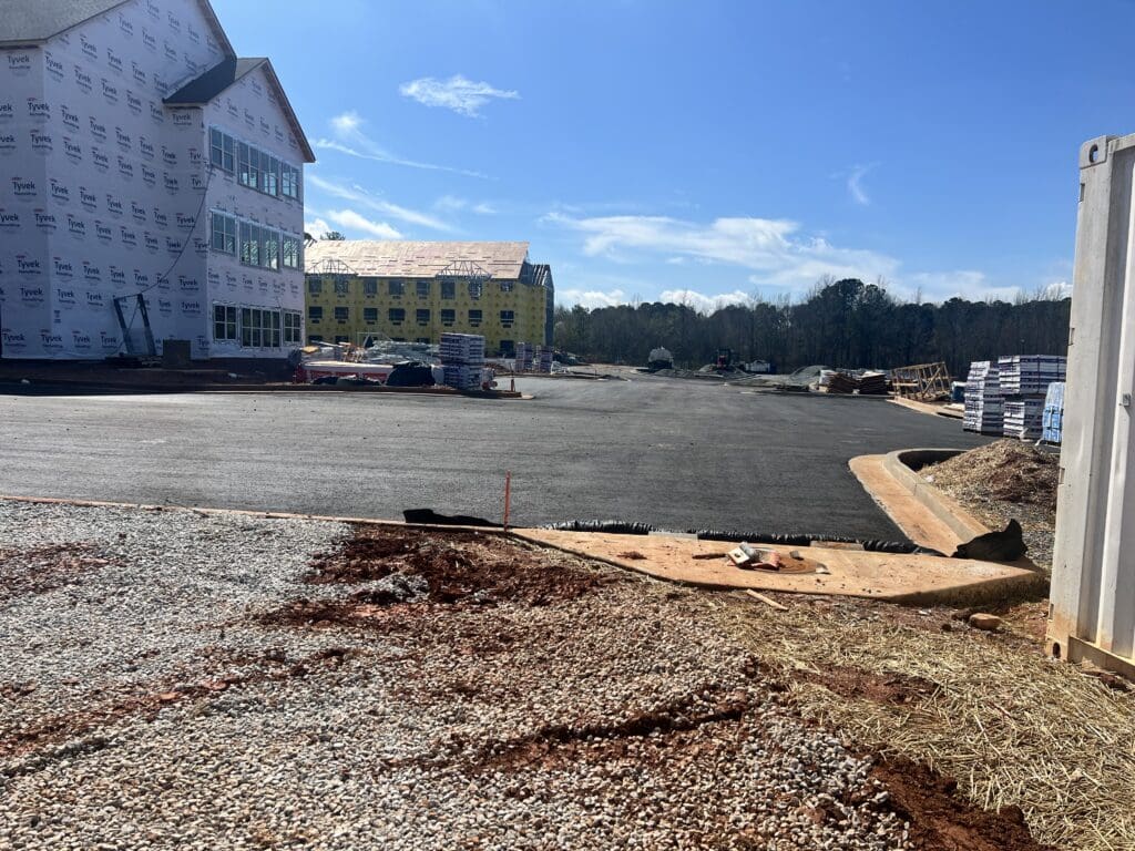 community under construction, view of worksite